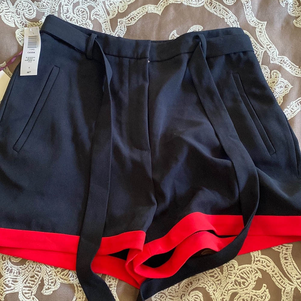 Aritzia Black and Red Shorts